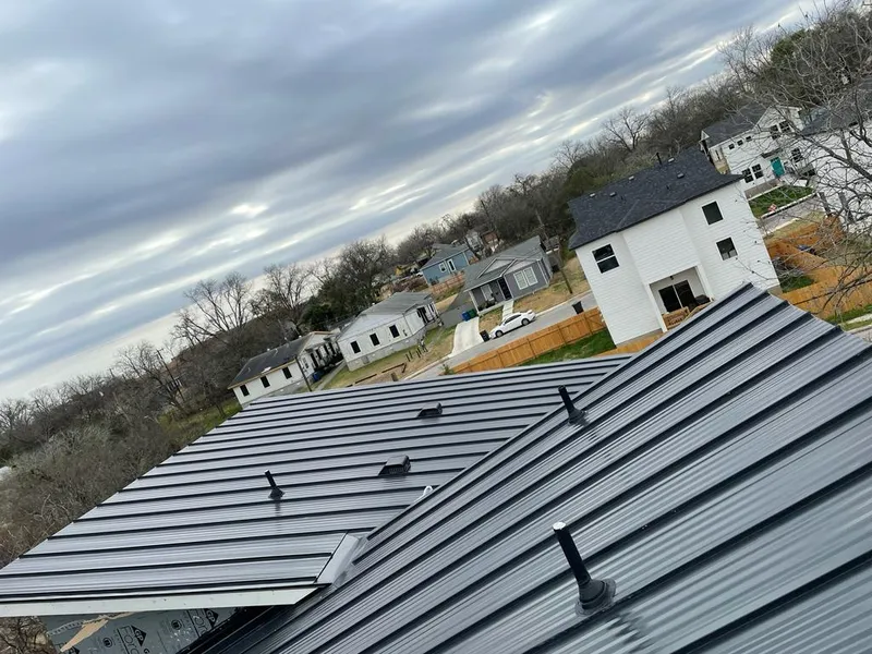 Standing seam metal roof panels with vents for Skylight Repair in Sapulpa
